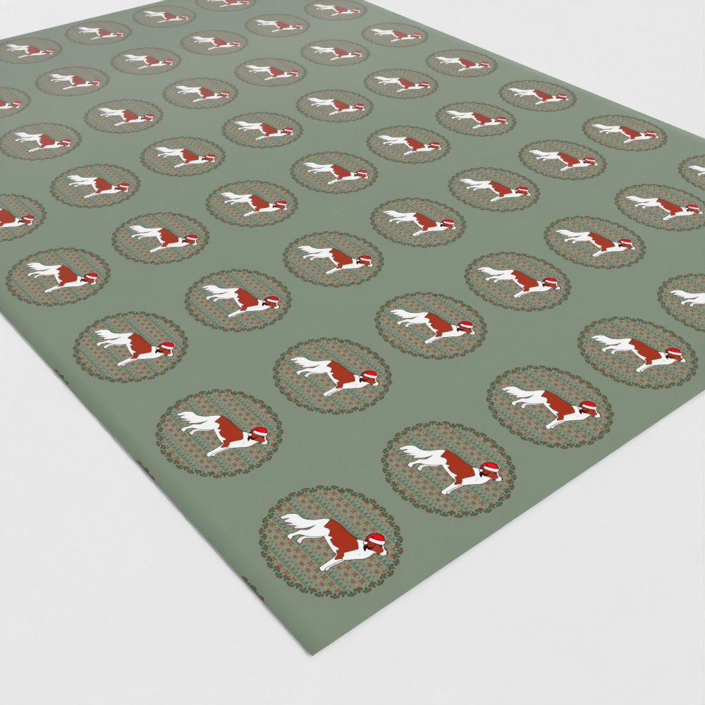 Christmas Wrapping Paper - Kooikerhondje Christmas Card