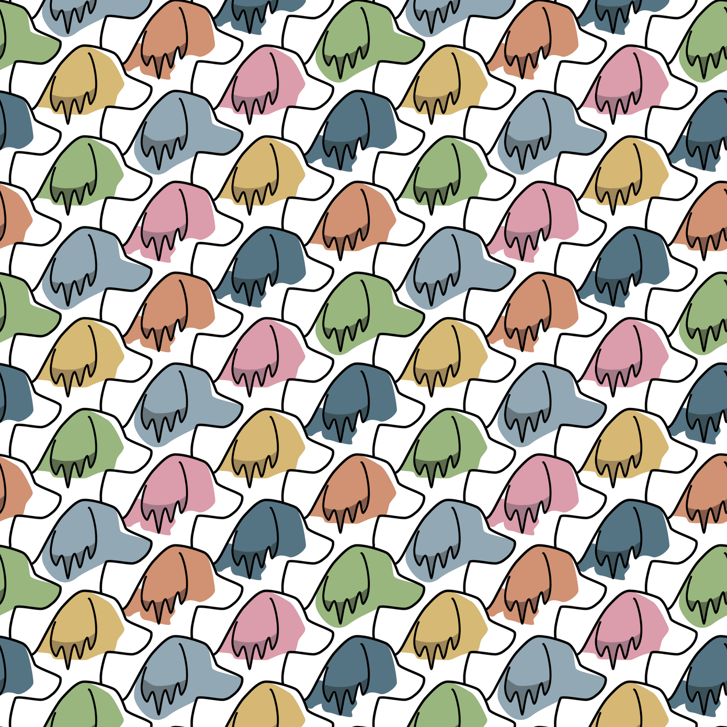 Kooiker Dog Wrapping Paper - Kooiker Colorful Pattern