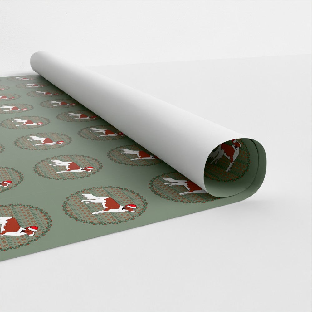 Christmas Wrapping Paper - Kooikerhondje Christmas Card